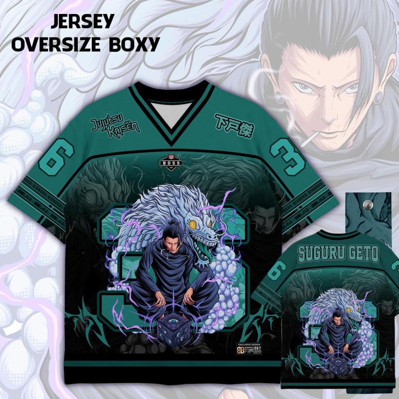 Anime Merchandise Shirt - 애니메이션 Jujutsu Kaisen Choso 프린트 저지
