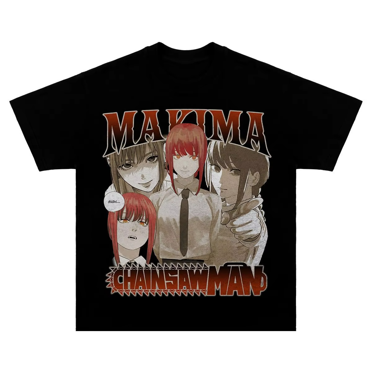 Anime Merchandise Shirt - 2025 일본 스타일 콜라보레이션 체인소 맨