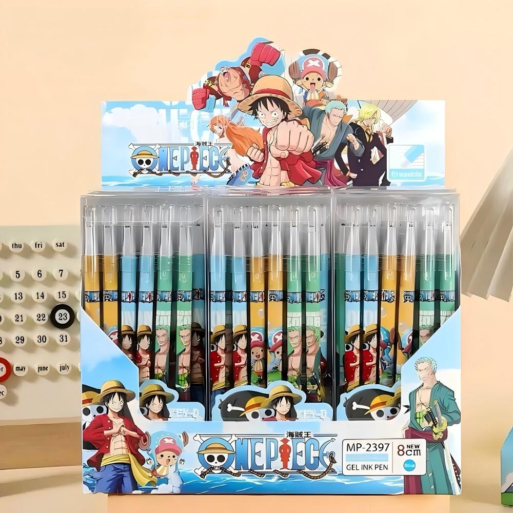 Anime One Piece Merchandise - 6/12/24Pcs 애니메이션 원피스 지울 수있는 블루
