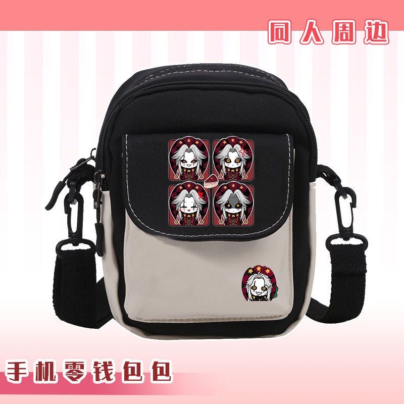 피에로 서커스 팬 머치 캔버스 소형 크로스바디 백 폰  - Anime Merch Shopping 리뷰 및 가격