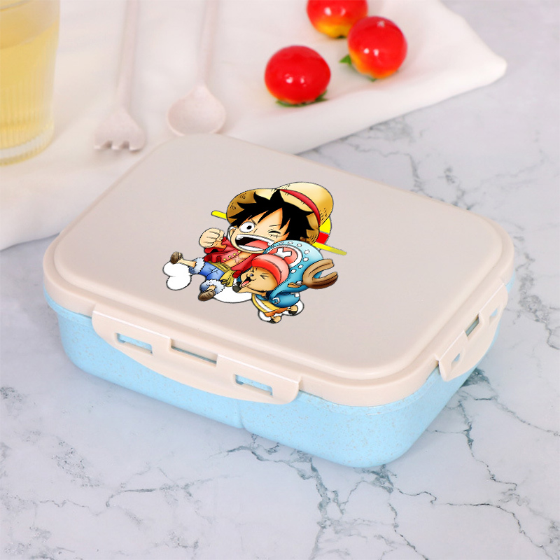 원피스 소년 소녀 도시락 상자 휴대용 음식 상자 전자레 - Anime One Piece Merchandise 리뷰 및 가격