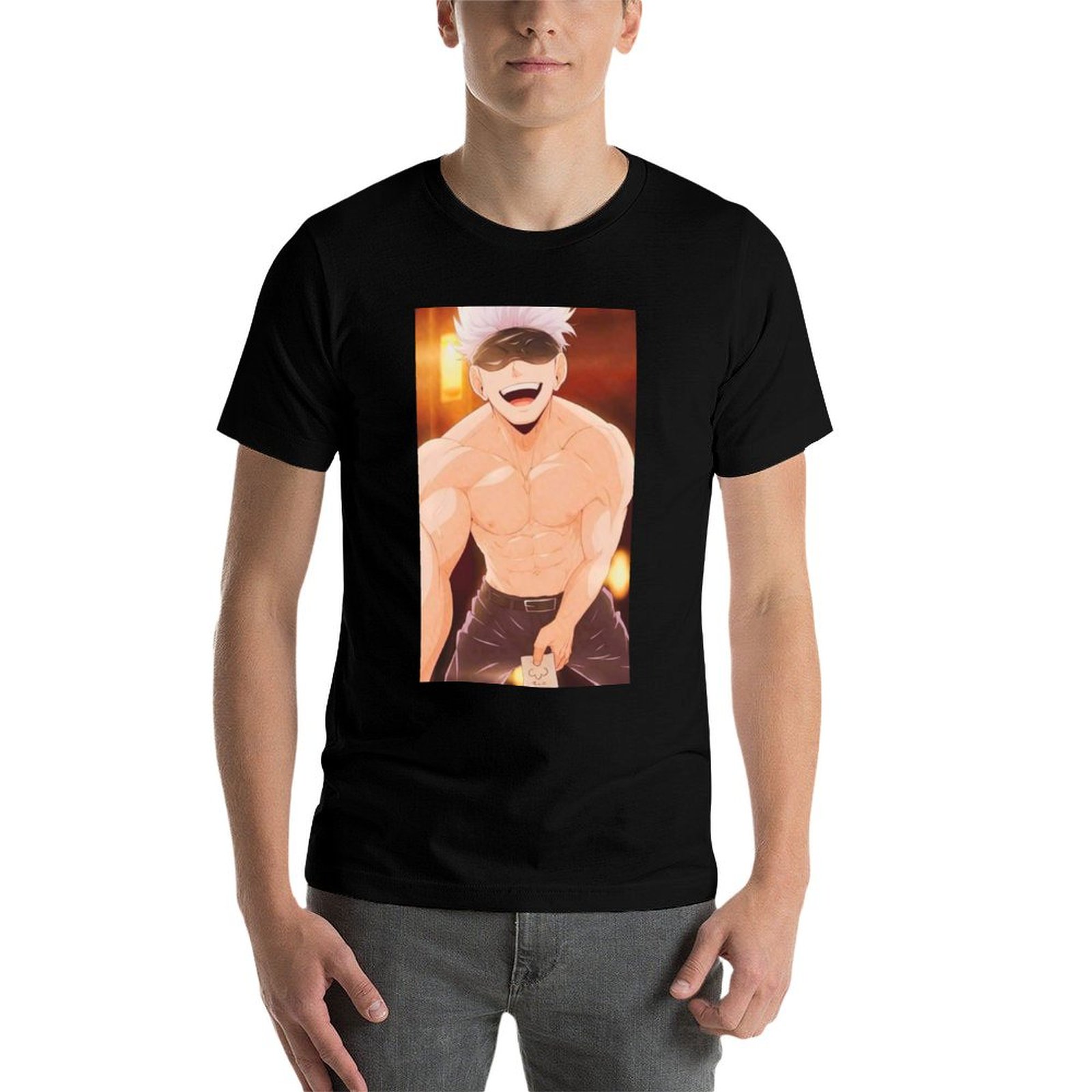 Gojo Satoru 상품 티셔츠 남성용 티셔츠 그래픽 - Anime Merchandise Shirt 리뷰 및 가격