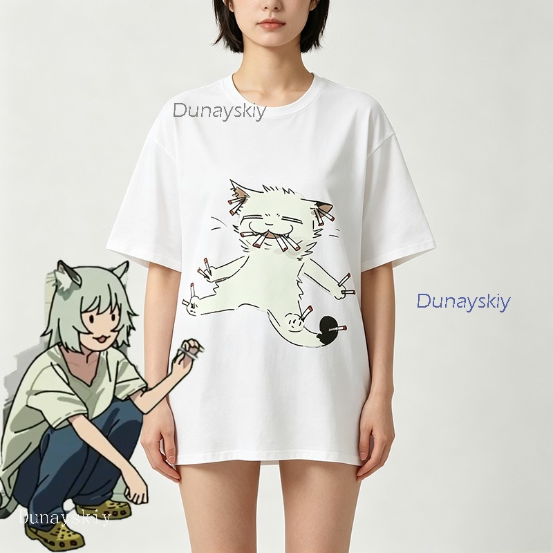YesOk Chainsmoker Cat Yaniko S - Anime Merchandise Shirt 리뷰 및 가격