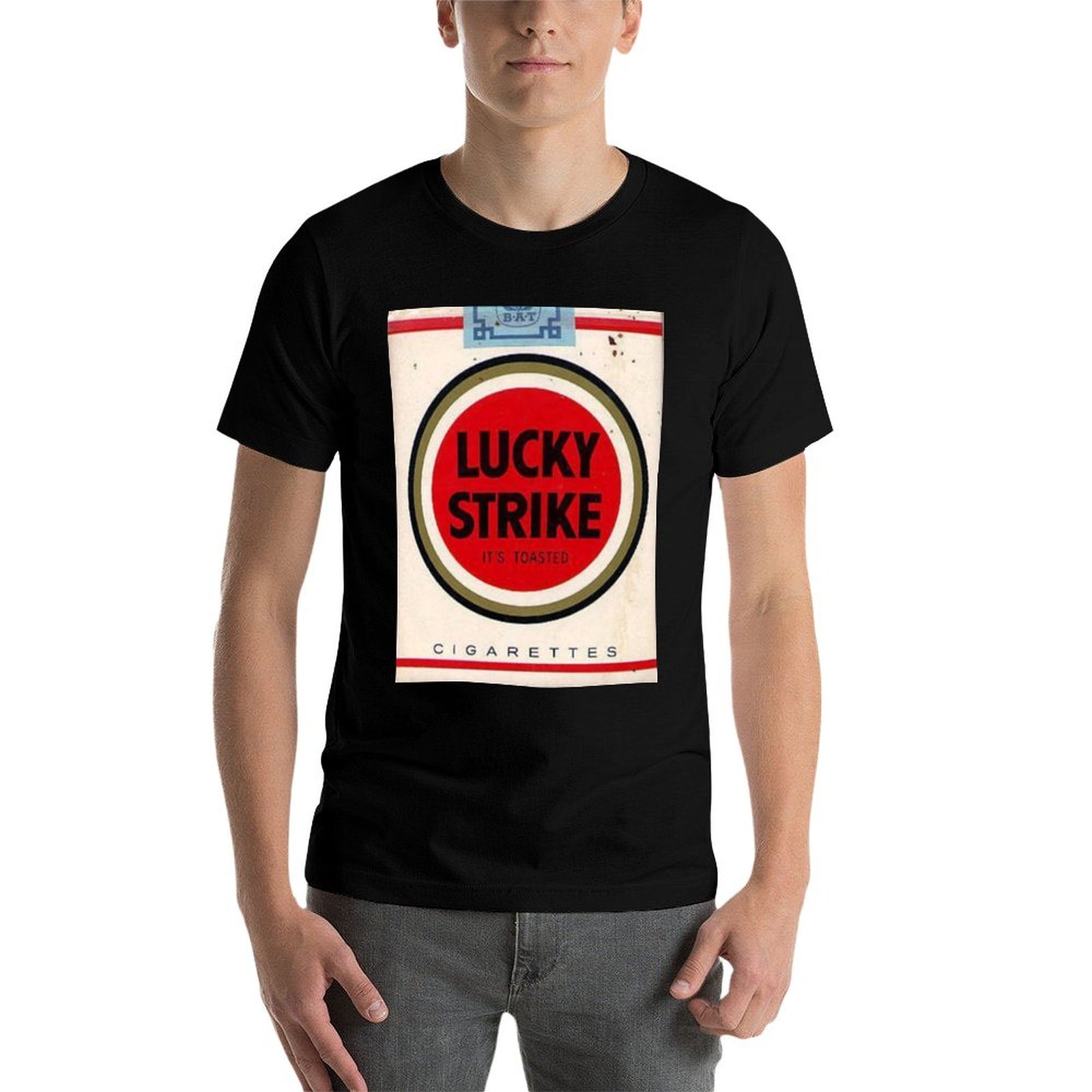 베스트 셀러 럭키 스트라이크 상품 티셔츠 남성 티셔츠  - Anime Merchandise Shirt 리뷰 및 가격