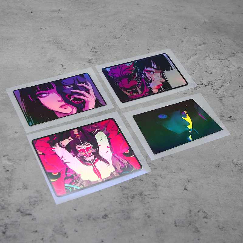 1PC 고점착 홀로그램 애니메이션 데칼 트렌디하고 스타 - Premium Anime Merchandise 리뷰 및 가격