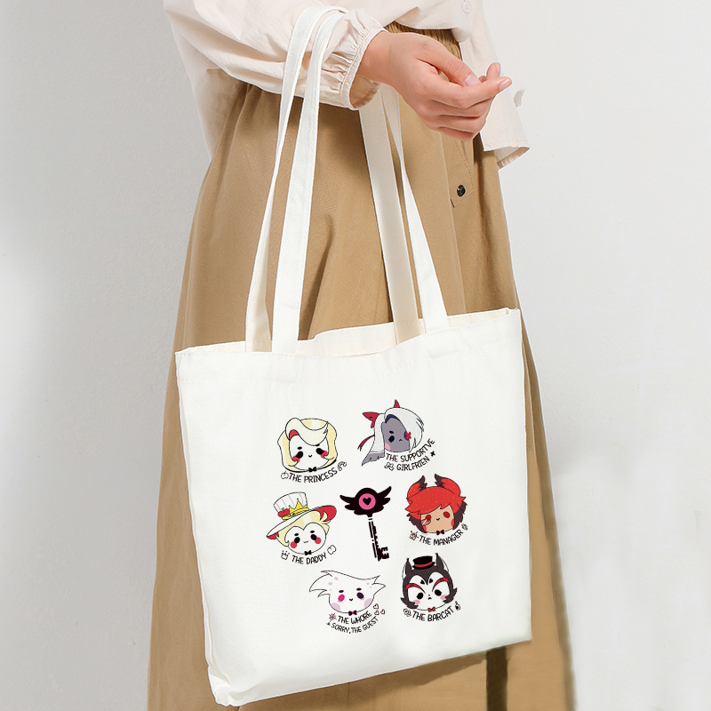 악마 호텔 Hazbin Anime Merch 패턴 토트 - Anime Merch Shopping 리뷰 및 가격