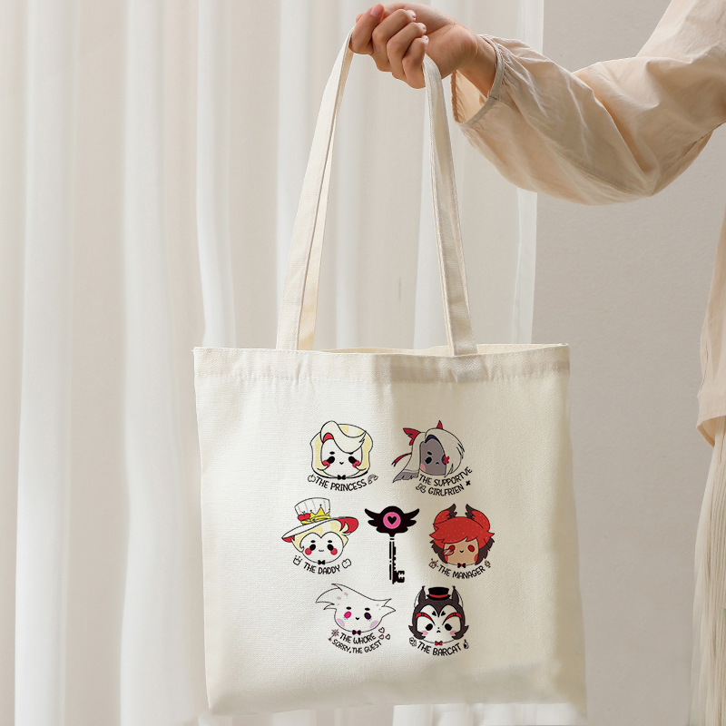 악마 호텔 Hazbin Anime Merch 패턴 토트 - Anime Merch Shopping 리뷰 및 가격