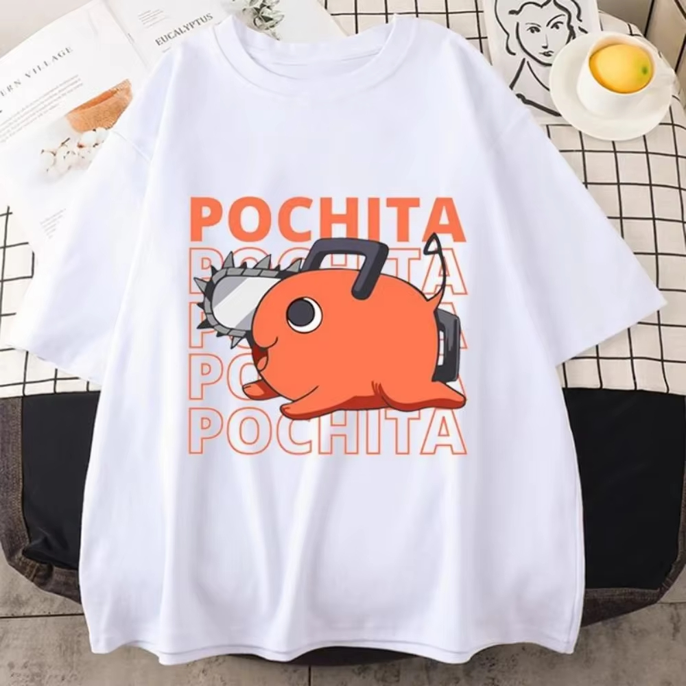 체인소맨 포치타 티셔츠 - 귀여운 악마 강아지 디자인  - Anime Merch Shopping 리뷰 및 가격