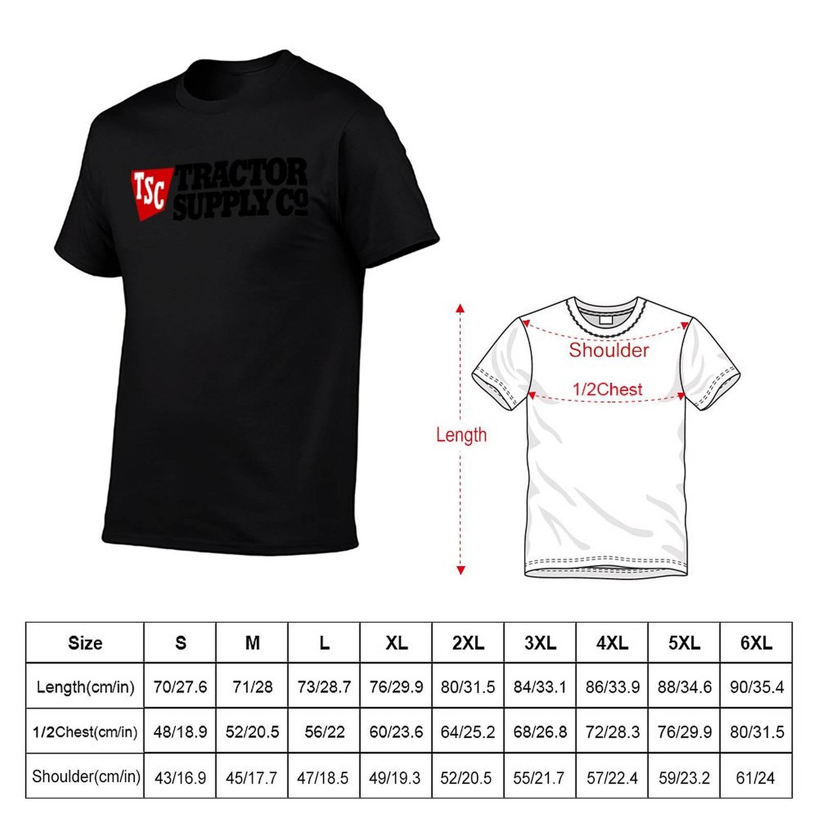 Tractor Supply TSC 로고 상품 티셔츠 티 - Anime Merchandise Shirt 리뷰 및 가격